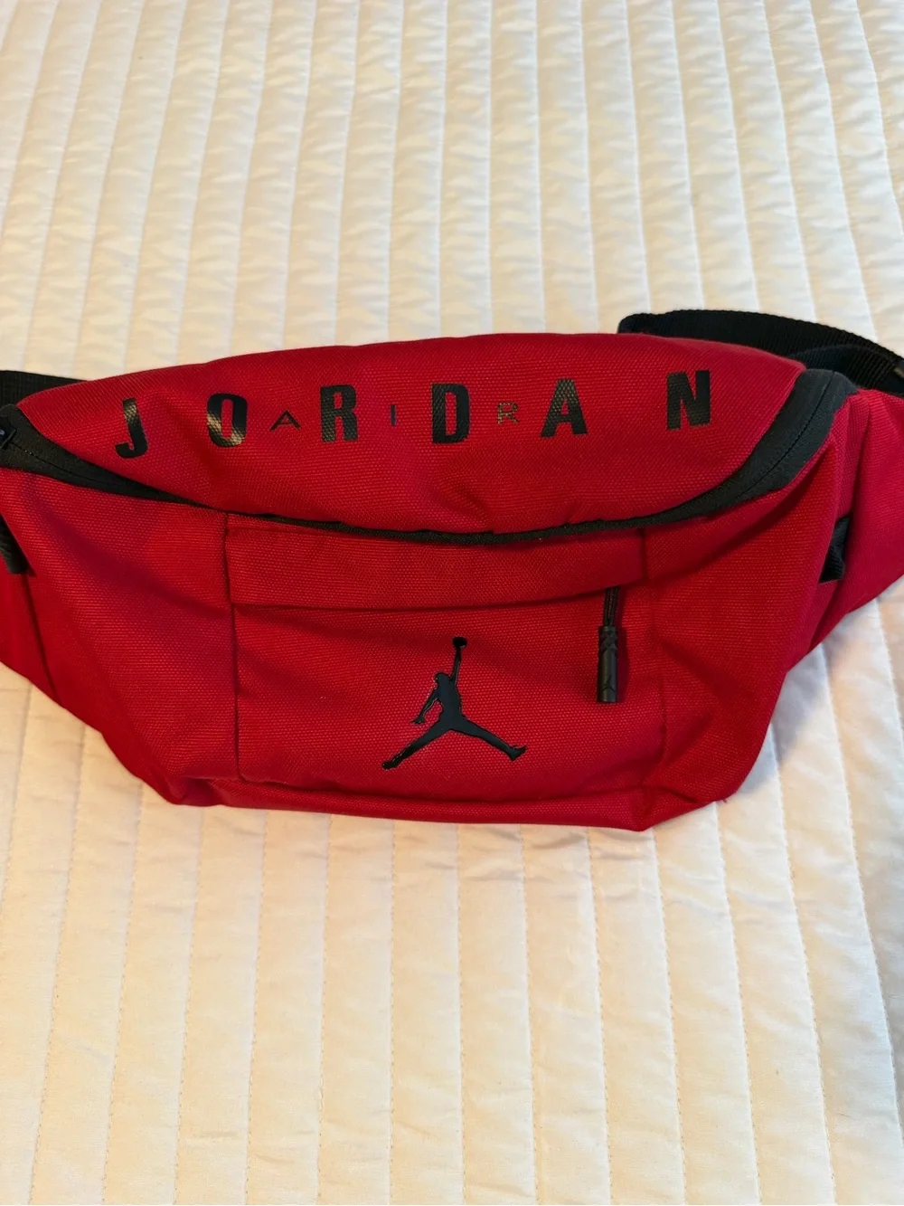 Jordan Red Waist Pack with Black Accents